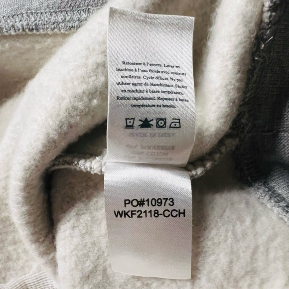 FAHERTY WOMEN’S GRAY LOVE SWEATSHIRT WITH EMBROIDERY SIZE XS - Picture 12 of 12